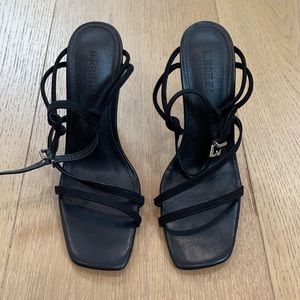Black Strappy Heels